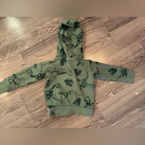 Tucker & Tate Jurassic world 2T Green Dinosaur Print Kids Hoodie - Picture 4 of 5